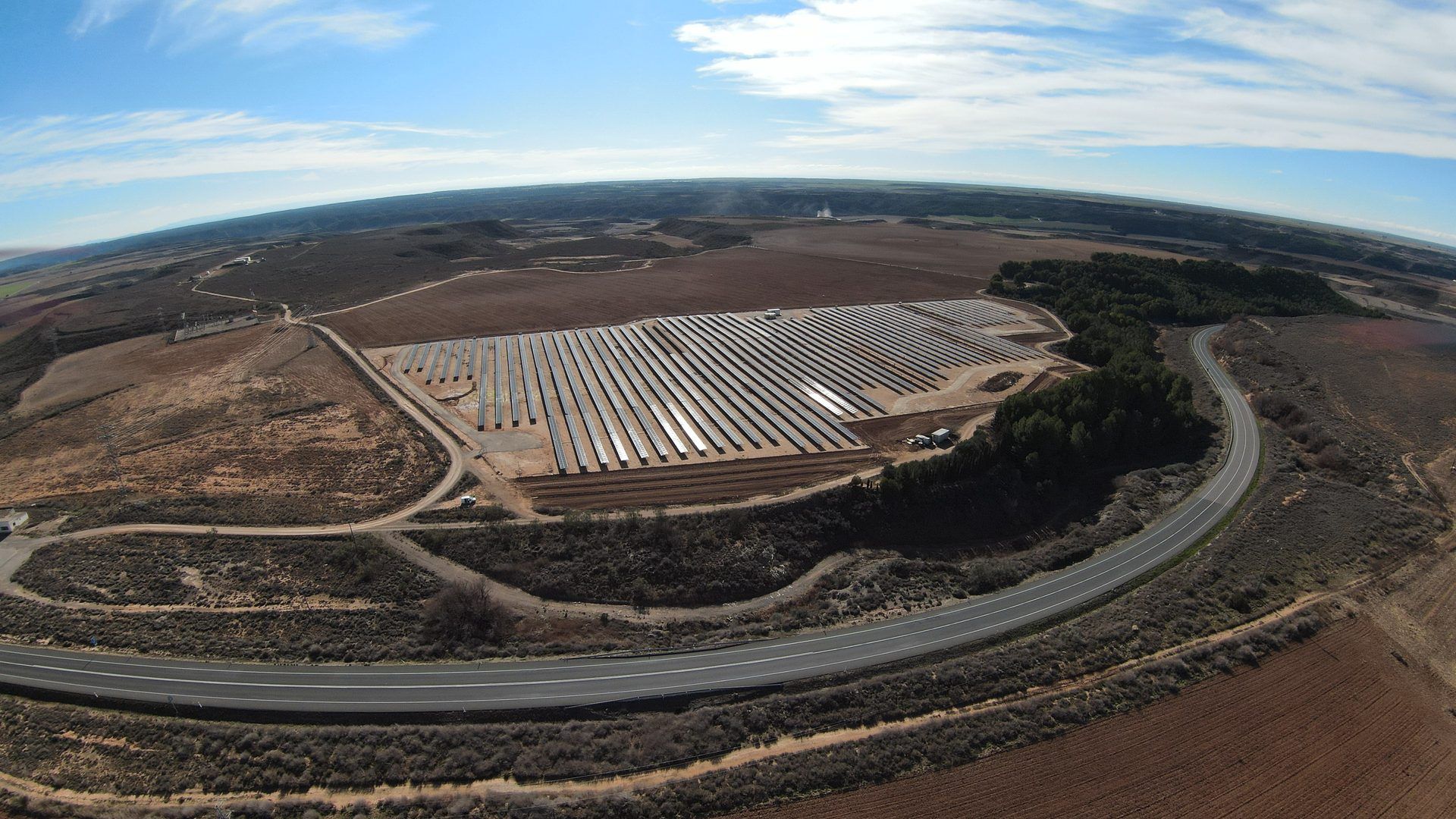 The Candasnos solar plant in Aragon, managed from our Barcelona office