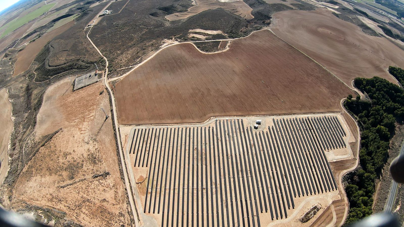 Candasnos solar plant from above